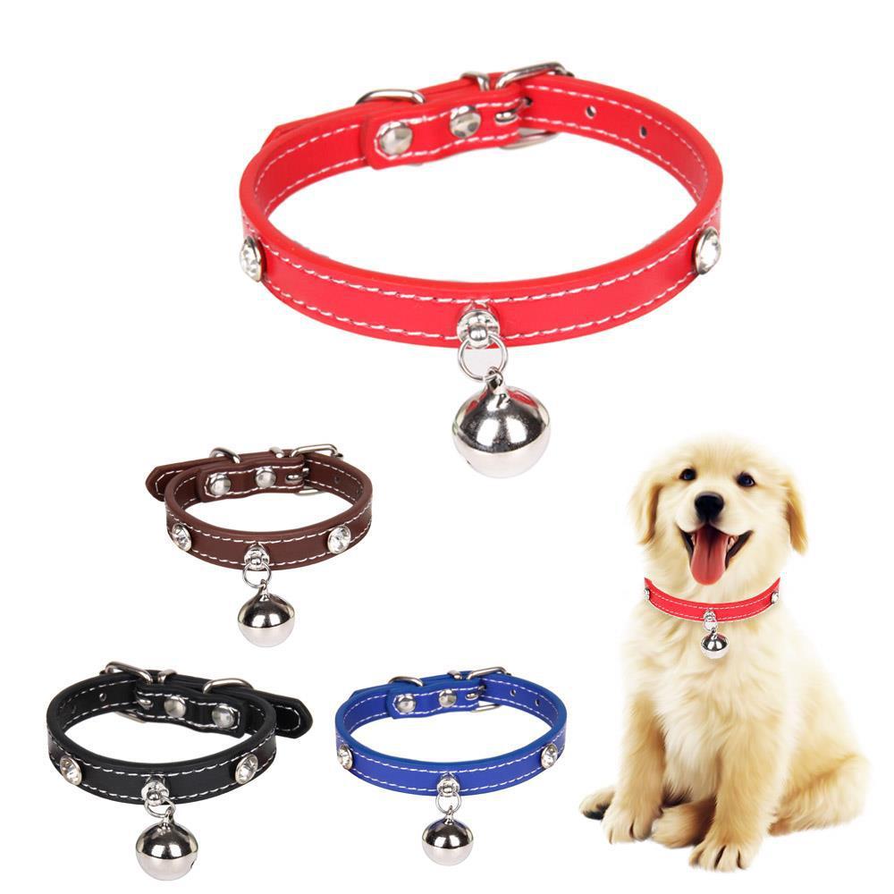 ตกแต่งเกาหลี PU COLLAR Cat สร้อยคอแมว Rhinestone Cat เชือกคริสต์มาส Bib Cross-Border ขายส่งแมวลูกไม้