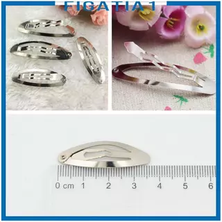 กิ๊บติดผมโลหะสีเงิน หนา ขนาดหลากหลาย สำหรับทำ DIY โบว์และตกแต่งผม 50 ชิ้น