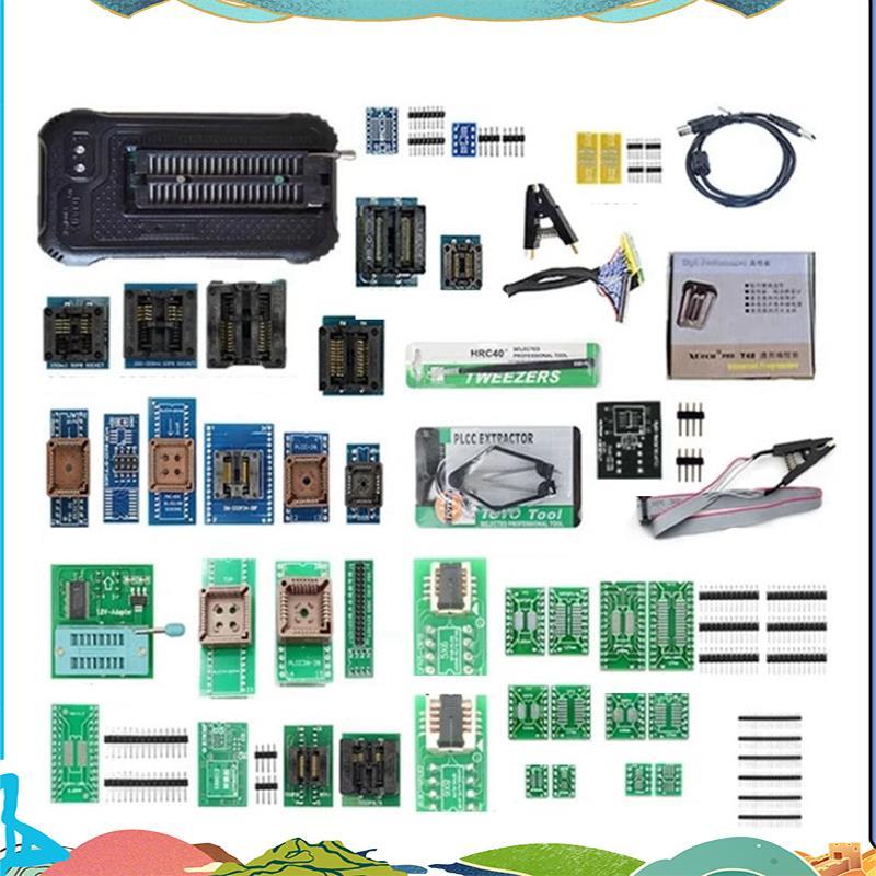 T48 TL866II USB Universal Programmer สําหรับ T48 USB Universal Programmer 42 อะแดปเตอร์สนับสนุน 7386