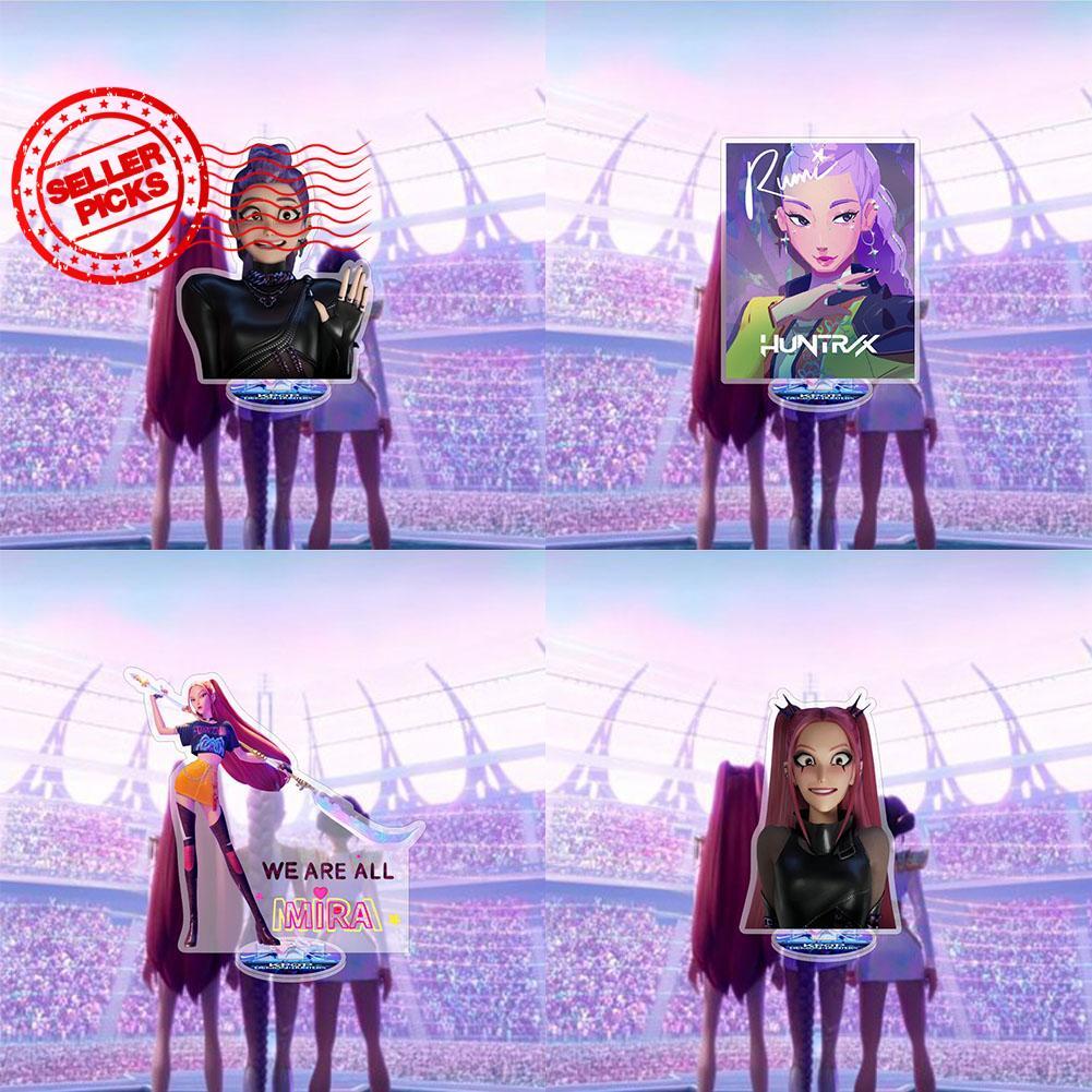 KPOP DEMON HUNTERS ของขวัญตัวเลขอะคริลิคขาตั้งอะนิเมะเครื่องประดับ Action Figure อุปกรณ์เสริม O0F7