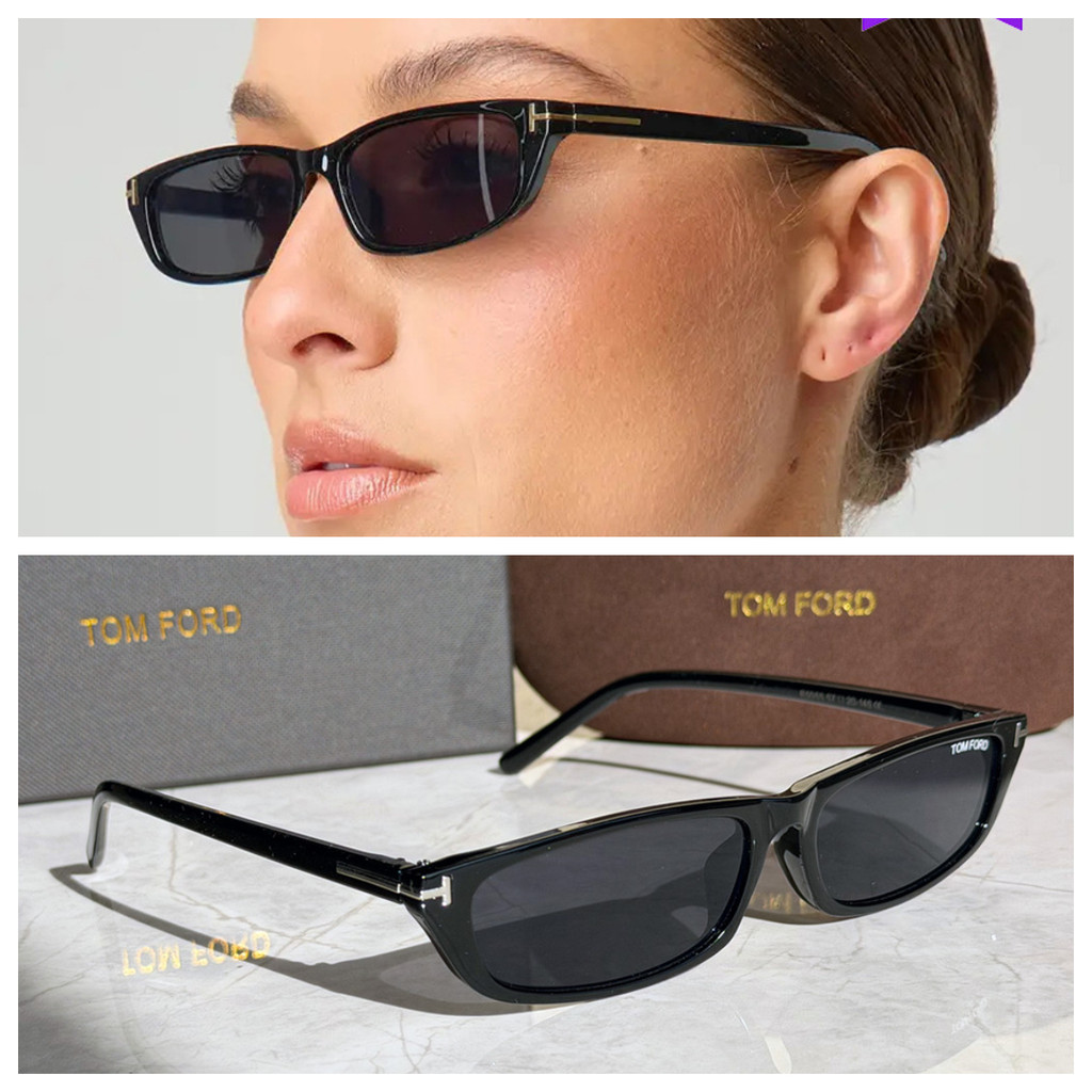 ใหม่ T-Shaped Cat Eye กรอบเล็กแว่นตากันแดดอินเทรนด์ Street Shooting Influencer สไตล์เดียวกัน Sungl