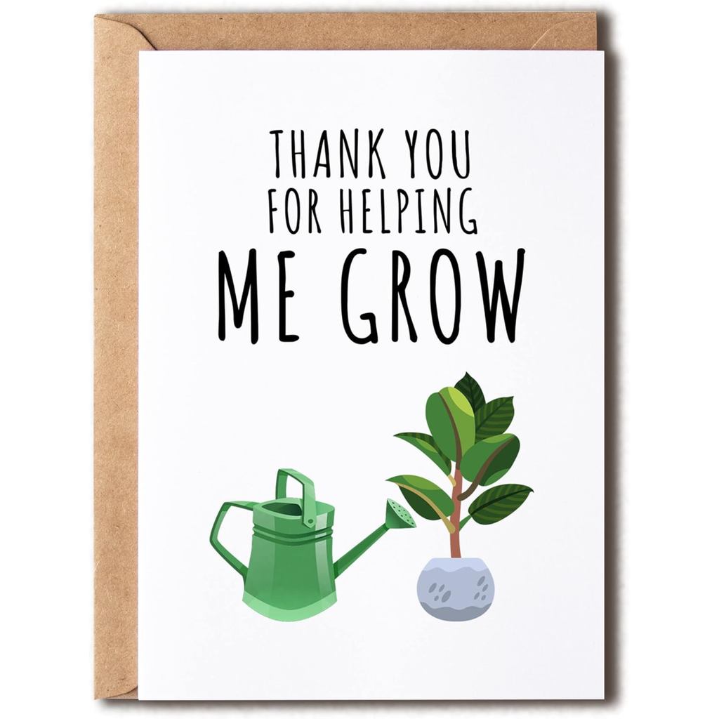 KrysDesigns Thank You Appreciation Gift To Favorite Teacher - Thank You For Mentor - Card for Coach,