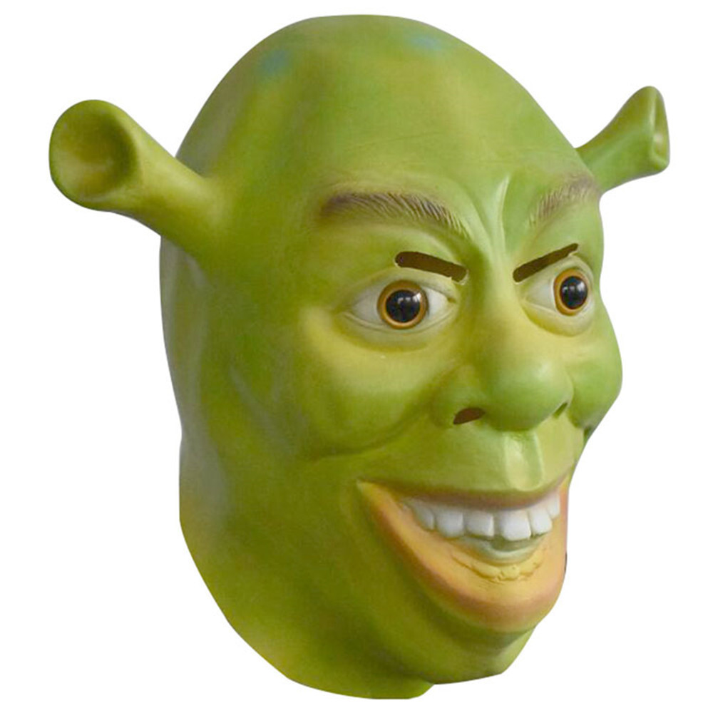 Green Monster Shrek mask Claw Gloves Halloween Masquerade Party Glue Shrek Headgear Mask Ready Stock