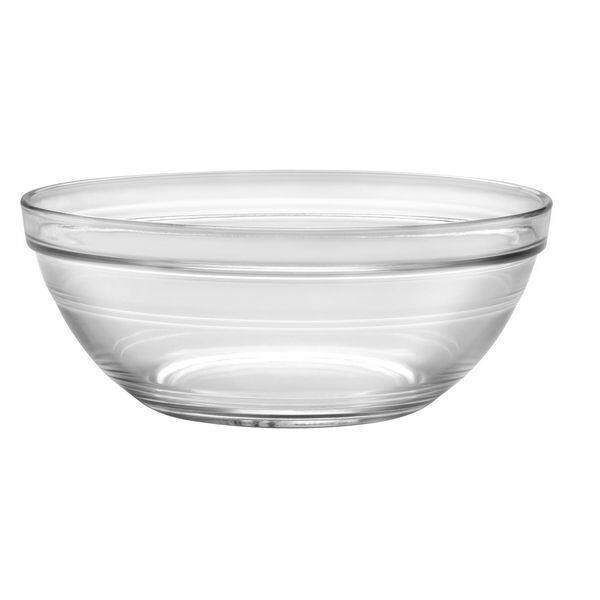 Duralex Bowl 26 ซม. Clear & Stackable/Duralex Big Bowl 3.45L Made In France/Mangkuk ขนาดใหญ่ Duralex