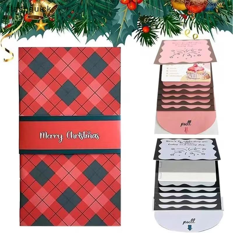 Flashquick Christmas Gift Card Holder Book Surprise Cards Elegant DIY Booklet สําหรับ Xmas Card, Cas