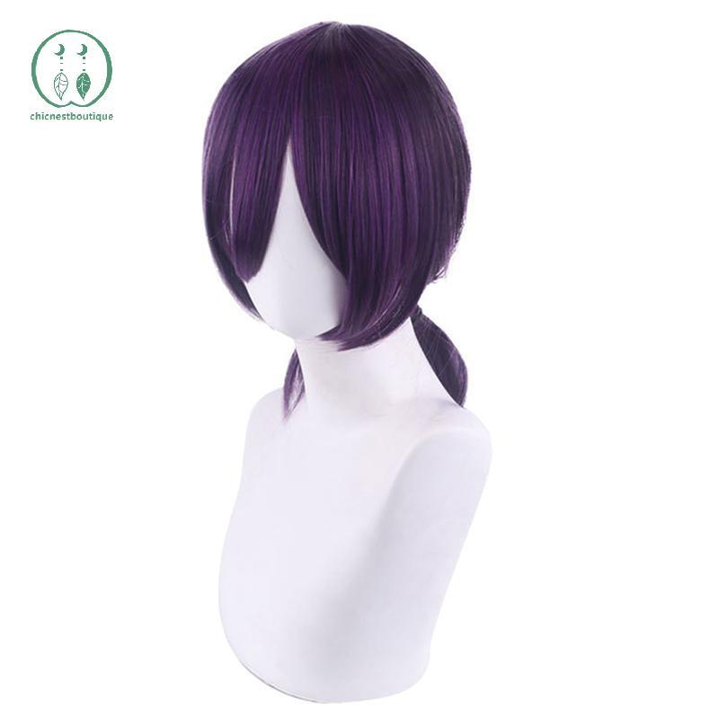 วิกผมสังเคราะthouseแบบพองาม ม่วงหางม้า สำหรับคอสเพลย์และปาร์ตี้ฮาโลวีน