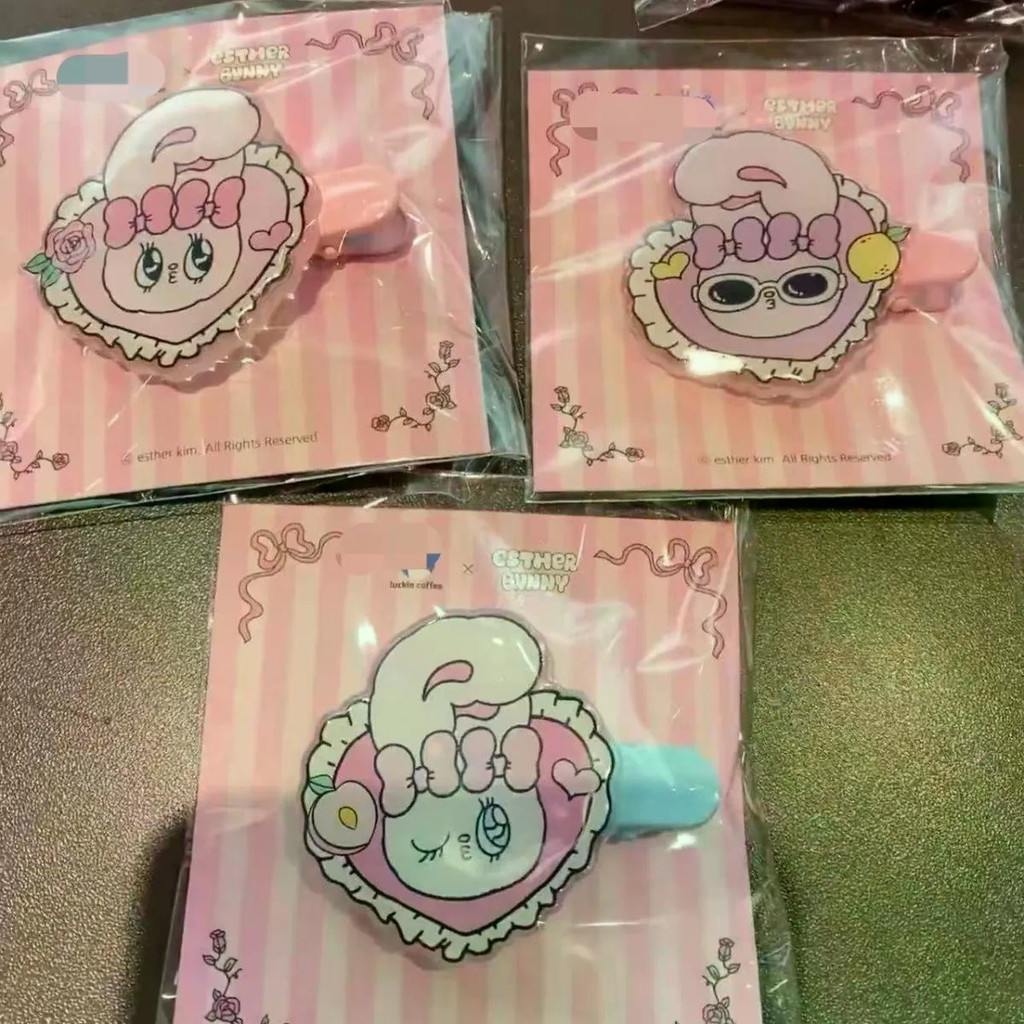 Esile Bunny กิ๊บหนีบผมการ์ตูนสำหรับนักเรียน แบบหัวใจและรูปทรงน่ารัก