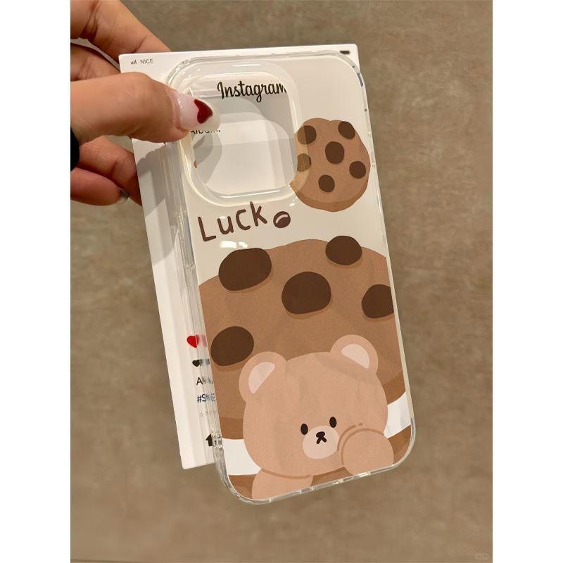 คุกกี้ IMD สองชั้นหมี iphone16/15promax เคสโทรศัพท์มือถือ 14/13/12/XR เคสแข็ง XSmax