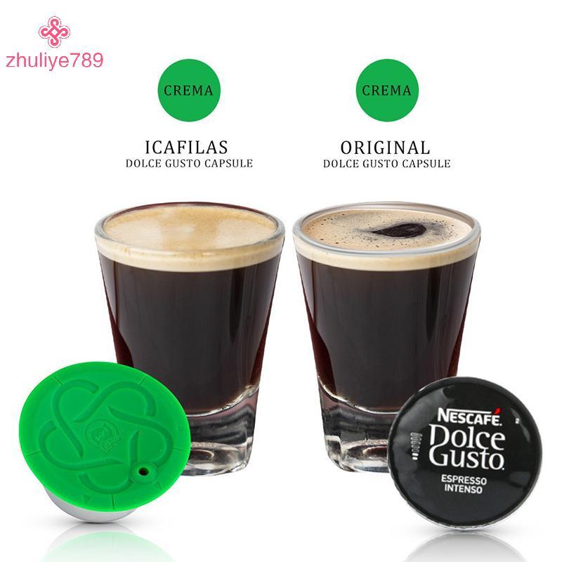 <zhuliye789> แคปซูลกาแฟสําหรับDolce Gusto Mini Meนํามาใช้ใหม่รีฟิลสแตนเลสกาแฟแคปซูลถ้วยกรองตัวกรองสแ