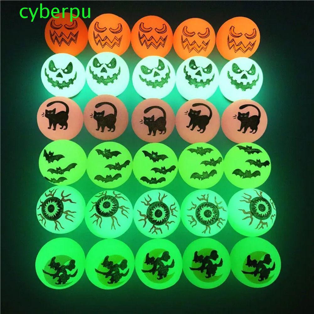 CYBERPULSE 10 ชิ้น/เซ็ต Halloween Bouncy Balls, ยืด Eyeballs น่ากลัว Bouncy Eyeball, คอสเพลย์ Prop G