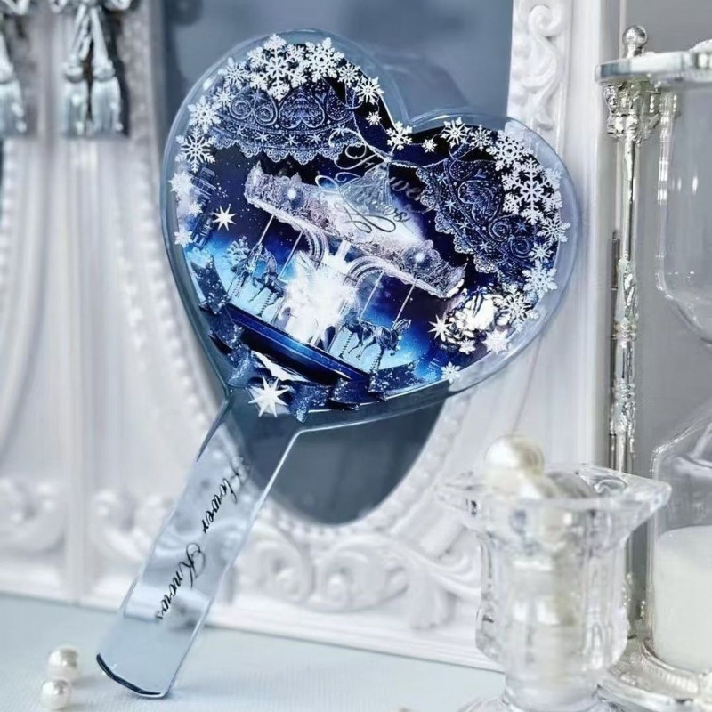 ดอกไม้ รู้ 2025 คริสต์มาสรอบกระจกมือถือสําหรับการจัดเก็บเครื่องสําอางใบหน้า ราคา ถูกที่สุด ดีลบีเคเค แกลเลอรีภาพที่ 9