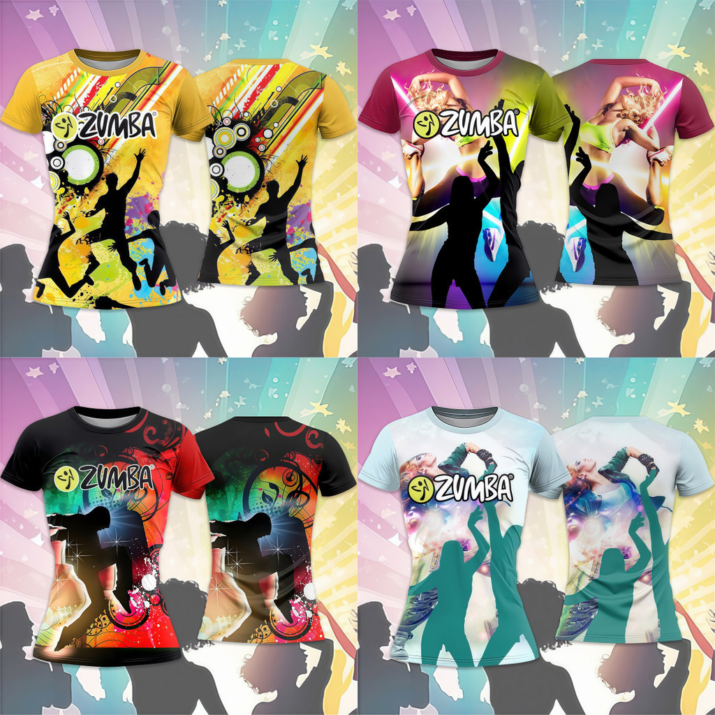 2025 Zumba Dance เสื้อยืด Zumba สวมเสื้อระเหิดผู้หญิงเสื้อ Zumba ผ้าคุณภาพสูงเสื้อยืด Unisex Zumba เ