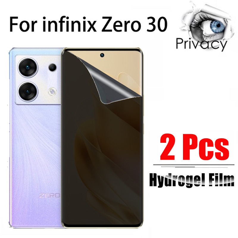 2 ชิ้น infinix Zero 30 Soft Anti-spy Privacy Hydrogel ป้องกันหน้าจอสําหรับ infinix Note 40 50S Hot 5