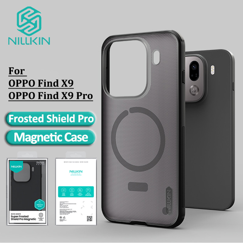 Nillkin เคสโทรศัพท์แม่เหล็กสําหรับ OPPO Find X9 Pro / X9 Slim Frosted กันกระแทกฝาครอบป้องกันรอยขีดข่วน