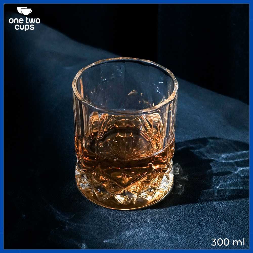 One Two Cups Old Fashion Rock Glass Whisky Cocktail Glass 300ml - YJ104