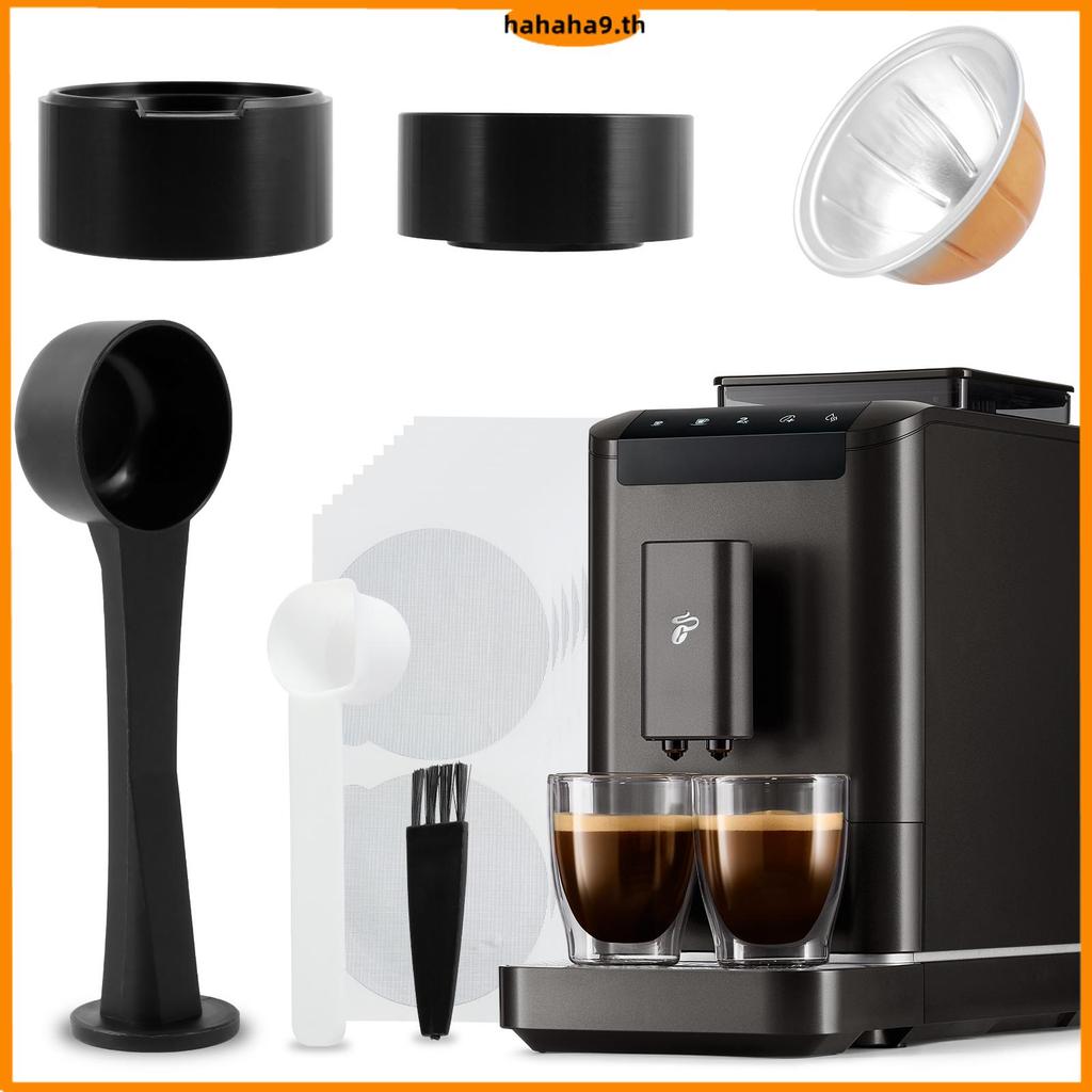 Coffee Pod Refill Kit Reusable Pod Refill Kit Coffee Capsule Refill Kit 100 ชิ้นอลูมิเนียมฟอยล์แปรงบ