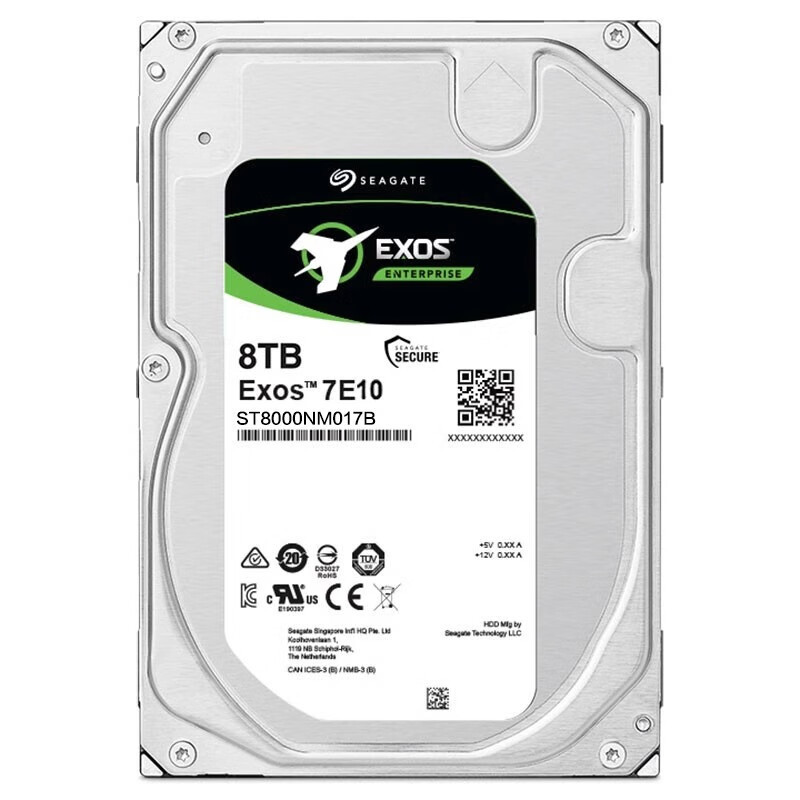 เหมาะสําหรับการตรวจสอบความปลอดภัย Seagate Enterprise 7200 Rpm ฮาร์ดไดรฟ์ 8TB