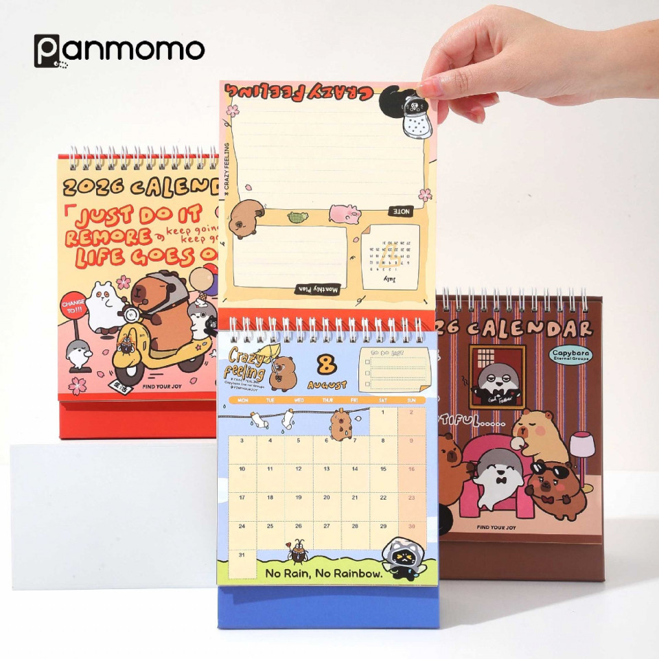 PANMOMO CAPYBARA CRAZY FEELING 2026 CALENDER TKM
