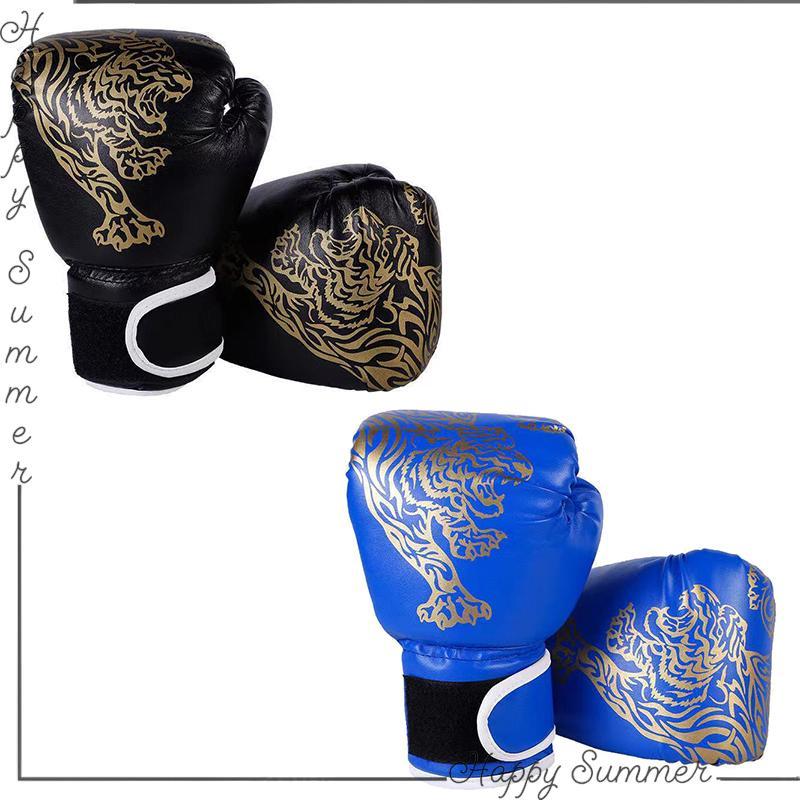 2H2Y นวมชกมวยมืออาชีพสำหรับเด็ก, ถุงมือหนัง PU ระบายอากาศได้ดีนวมชกมวยฝึกซ้อมคิกบ็อกซิ่งสำหรับกีฬากร