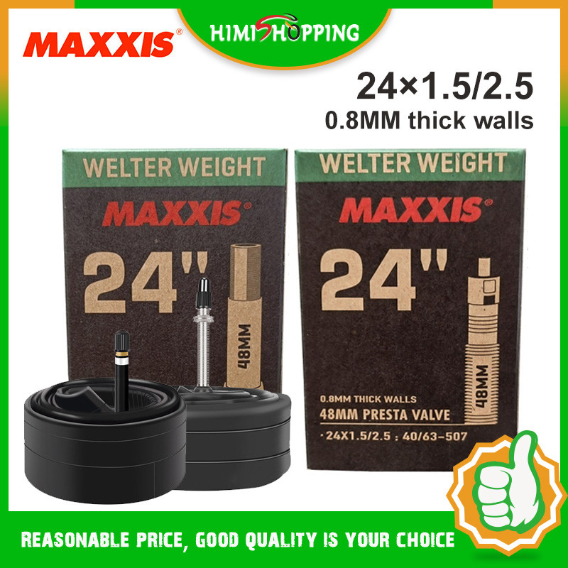 MAXXIS ยางในจักรยาน ขนาด 24 นิ้ว ความกว้าง 48 มม. ป้องกันการถูกแทง สำหรับวงล้อ 24*1.5/2.5