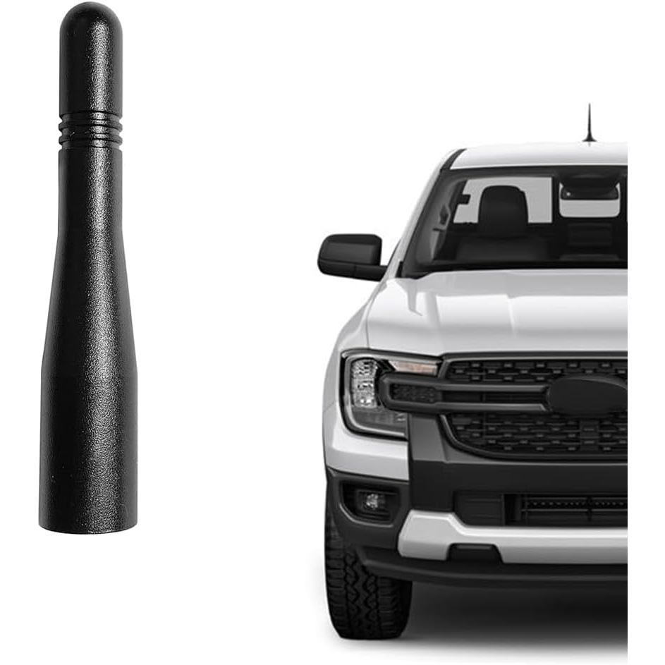 รถบรรทุกเสาอากาศวิทยุสั้นเสา Fit สําหรับ Ford Ranger 2019-2026 | เสาอากาศ 3 นิ้ว สีดํา | เสาอากาศวิท