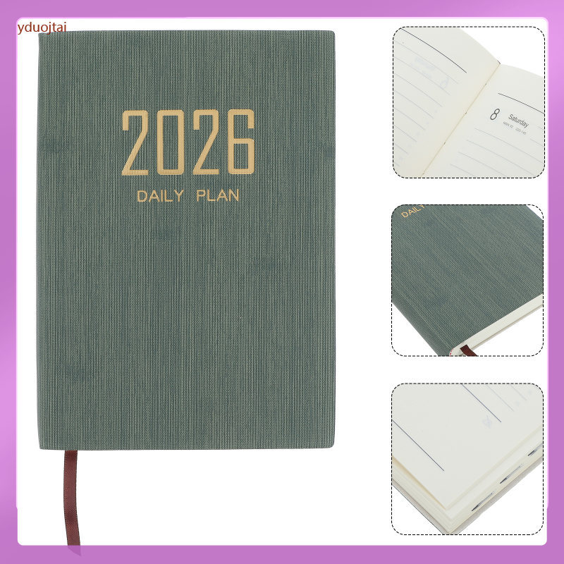 ปฏิทินรายเดือน Planner รายสัปดาห์เป้าหมายโน้ตบุ๊คสําหรับ Work Habit Tracker Journal A5 yduojtai