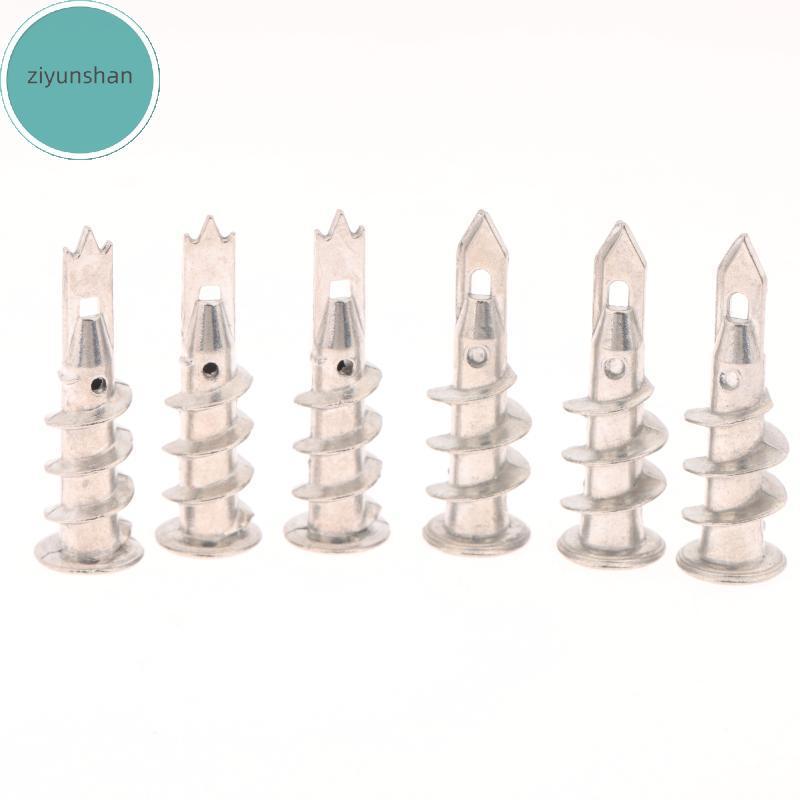 Ziyunshan 10 ชิ้นสังกะสีโลหะผสมเหล็ก Self-Drill Anchor 13*41 มิลลิเมตร Plasterboard Drywall Anchor H
