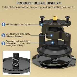 EZR ซิลิโคนดูดถ้วยฐาน Featuring 1 4 นิ้วสกรู Mount สําหรับ Adhesion ที่แข็งแกร่ง