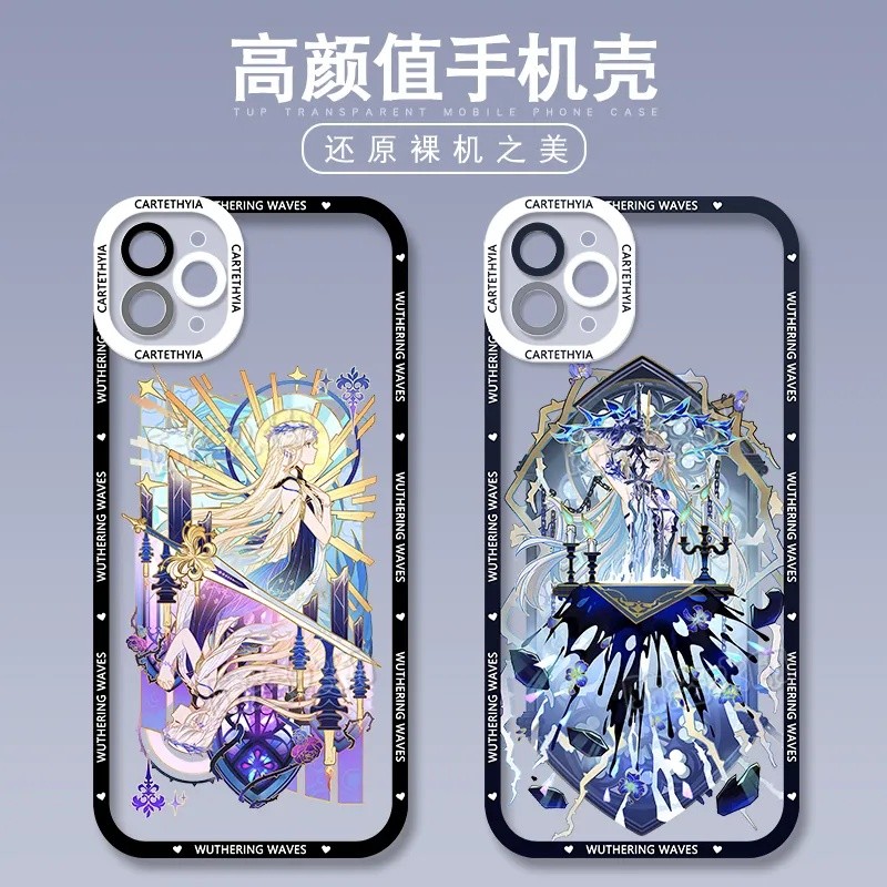 Wuthering Waves/Cartethyia/Cartethyia รุ่น Q Naruto Angel Eye เคสโทรศัพท์เหมาะสําหรับ iPhone/fprw