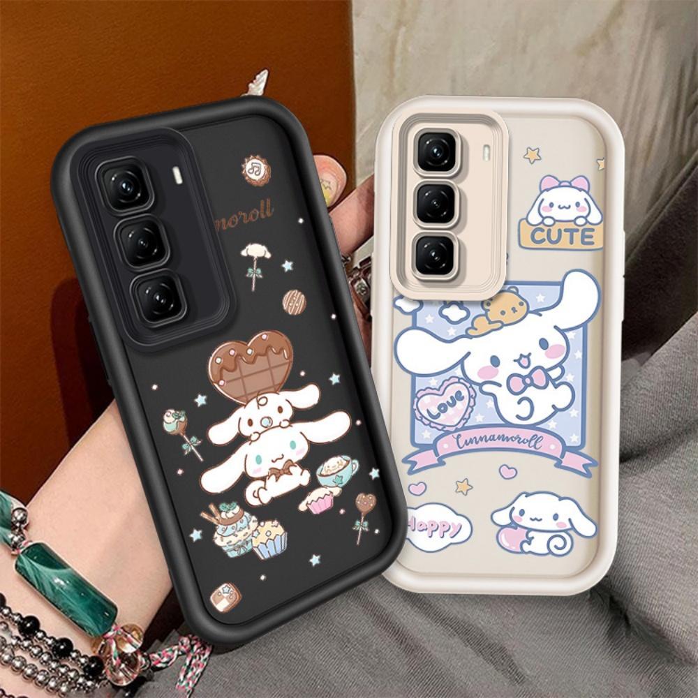 ปลอกสําหรับ INFINIX HOT 50 4G INFINIX X6882 X6882B น่ารักซิลิโคน Cinnamoroll กันกระแทก TPU กรณี