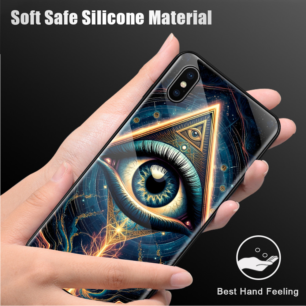 เคส For เคสแข็ง OPPO Reno 12 12F 11 11F 10 8 8T 8Z 7 7Z 6Z 6 5 4 2 4Z 2F F11 F9 F7 F5 Pro Youth 4G 5G ออปโป้ Glass BLK - รูปที่ 7