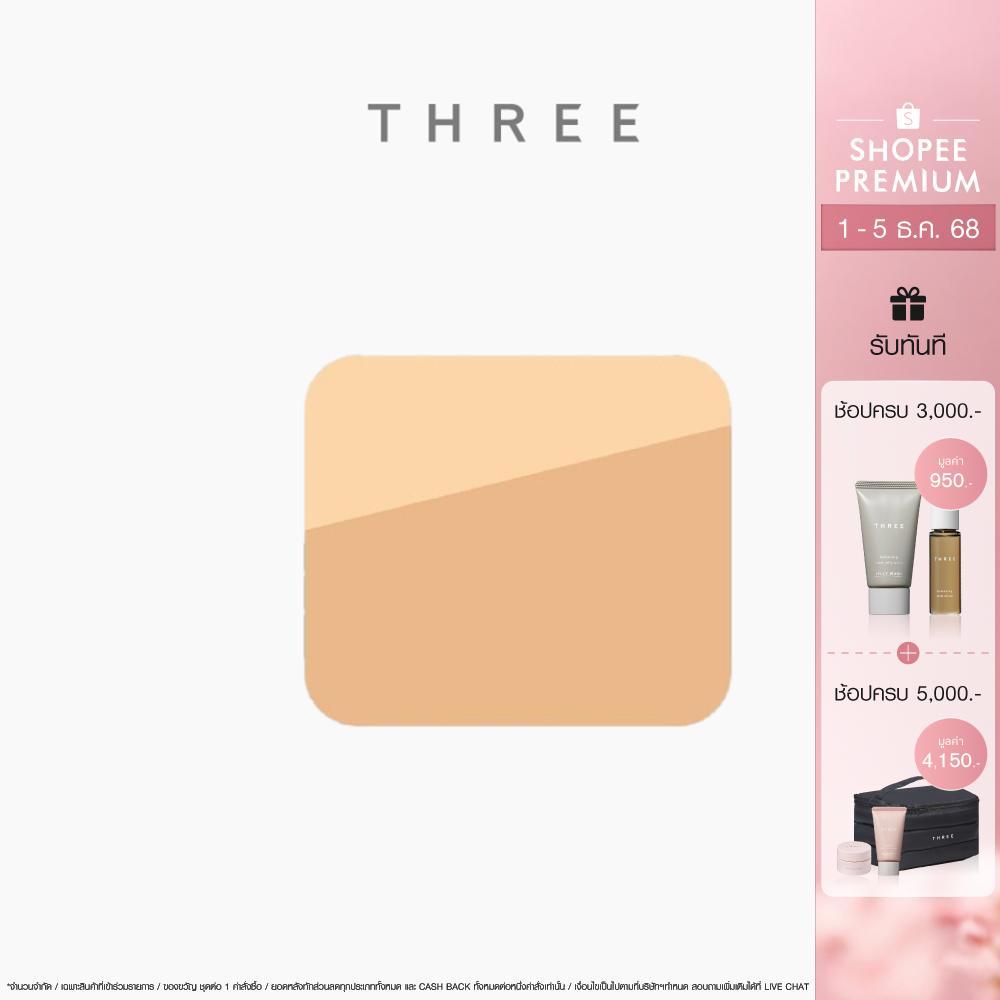 THREE Pristine Complexion Powder Foundation 12g Refill ทรี พิสทีน คอมเพล็กชั่น พาวเดอร์ ฟาวเดชั่น แป้งผสมรองพื้น รีฟีล