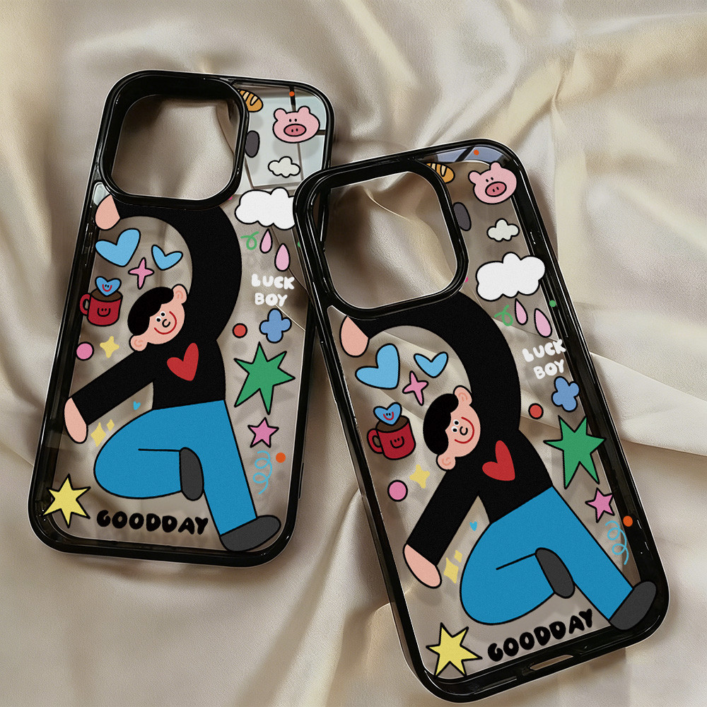 เคสโทรศัพท์ for iPhone 13 11 15 16 Pro Max Case iPhone 11 12 14 17 Pro Max 13 15 Pro 17 Air Acrylic 2 in 1 อะคริลิค ราคา ถูกที่สุด ดีลบีเคเค แกลเลอรีภาพที่ 7