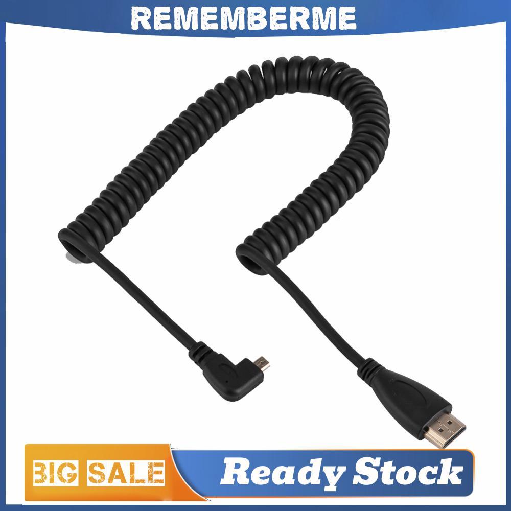 มุมขวา 90 องศา Micro HDMI เข้ากันได้กับสายเคเบิลที่รองรับ HDMI Telescopic สายที่รองรับ HDMI