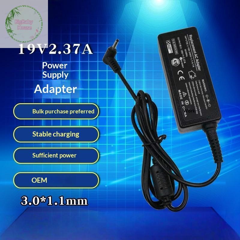 BigBabyHouse 1 ชุด 19V 2.37A 45W แล็ปท็อปสําหรับ Acer Travelmate P214 TMP214-52 P214-53 P214-54 P215