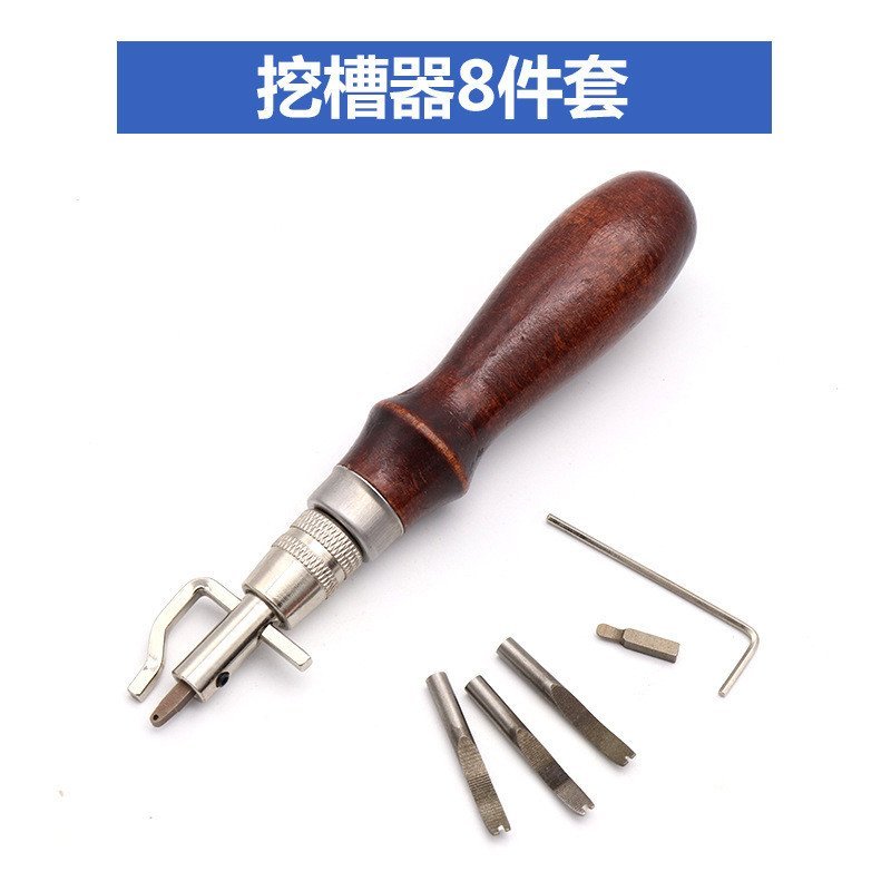 Diy Manual Edge Press Tool Processor Leather Multi-Function In One Edge Cutter Leather Surface 8 Edg