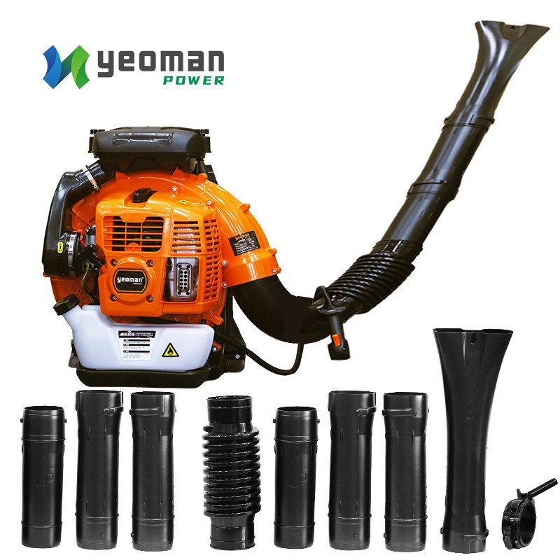 ที่ขายดีที่สุด Yeoman 82cc อุตสาหกรรมและ DIY เกรดกระเป๋าเป้สะพายหลัง Petrol Leaf Blower 2 จังหวะเบนซ
