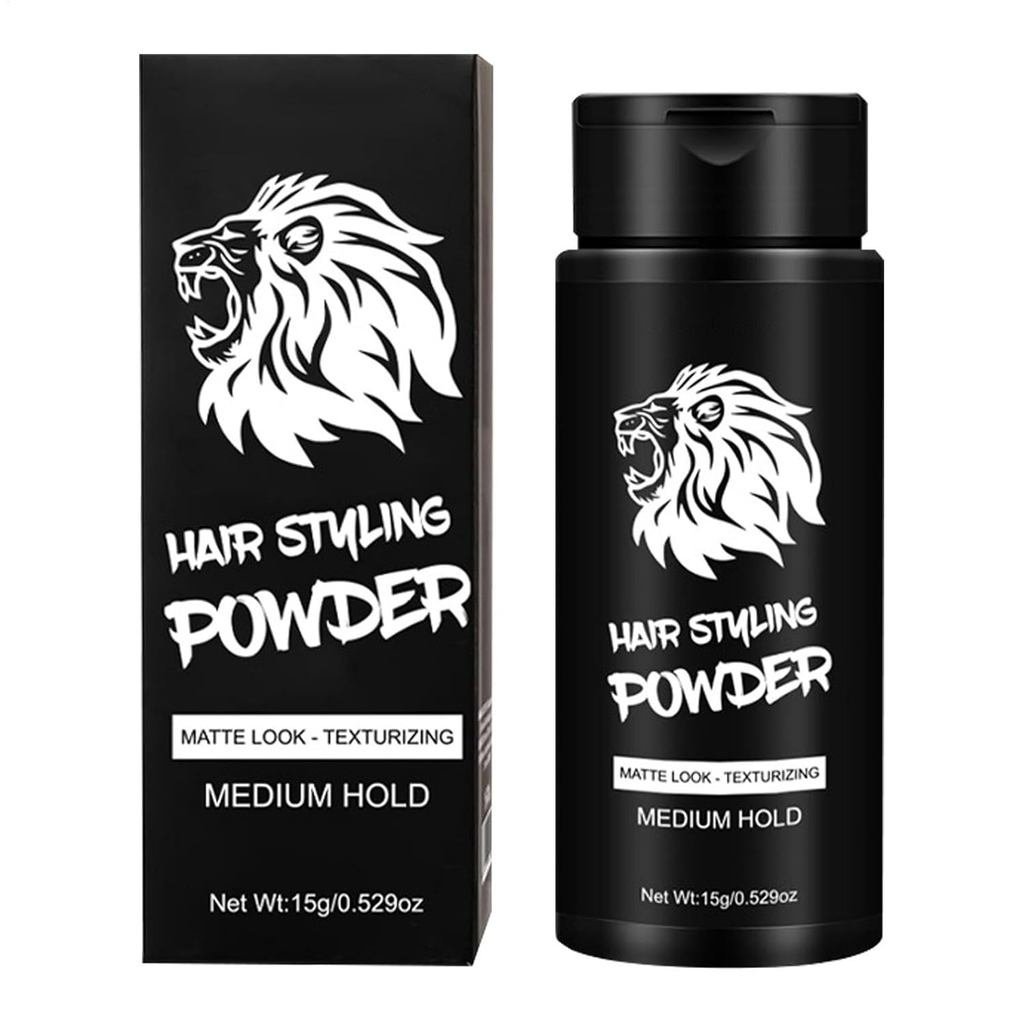 Men Hair Powder - 15g Hair Root Lifting Powder, Volumizing Texture Hairstyling Powder Bottle