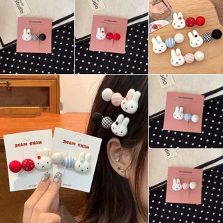 ของเล่นการ์ตูนคลิปกระต่ายและเป็ด สำหรับผมเรียบ ของใช้เสริมทรงผมสำหรับเด็ก