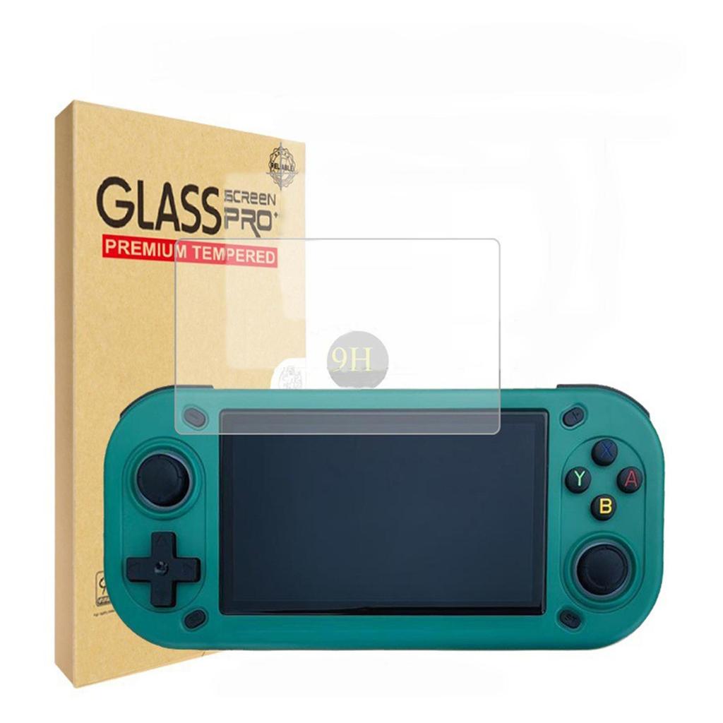 9H HD กระจกนิรภัยป้องกันหน้าจอสําหรับคอนโซลเกม R43S - Bubble-Free, Scratch-Resistant Clear ฟิล์มป้อง