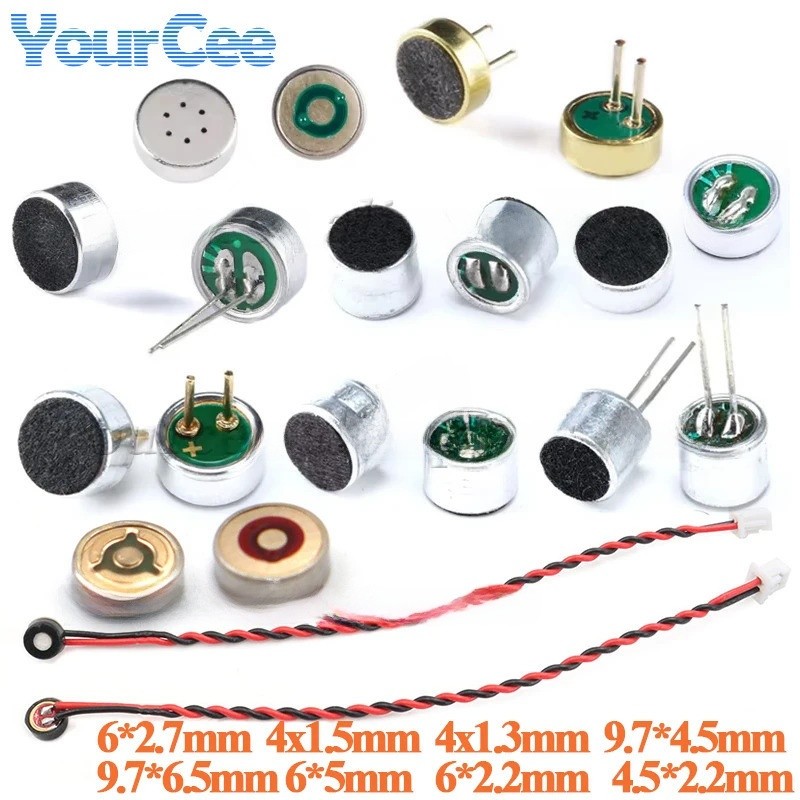 50 ชิ้น/5 ชิ้น MIC คอนเดนเซอร์ไมโครโฟน Electret ไมโครโฟน Pickup 6x5 มิลลิเมตร 9x7 มิลลิเมตร 4.5x2.2 มิลลิเมตร 6*5 มิลลิเมตร 4.5 * 2.2 6 * 2.2 มิลลิเมตร MP3 เครื่องประดับ