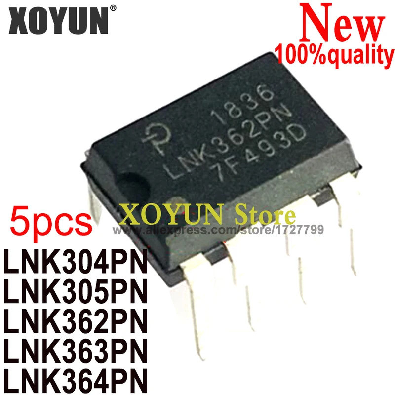 (5 ชิ้น) LNK304PN LNK305PN LNK362PN LNK363PN LNK364PN DIP-7 LNK304 LNK305 LNK362 LNK363 LNK364 ชิป i