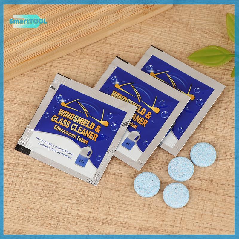 UTZN> 20PCS รถ Wiper Fine Cleaner ทําความสะอาดกระจกรถ Solid Wiper Window Cleaner สําหรับใดๆแก้วหรือห