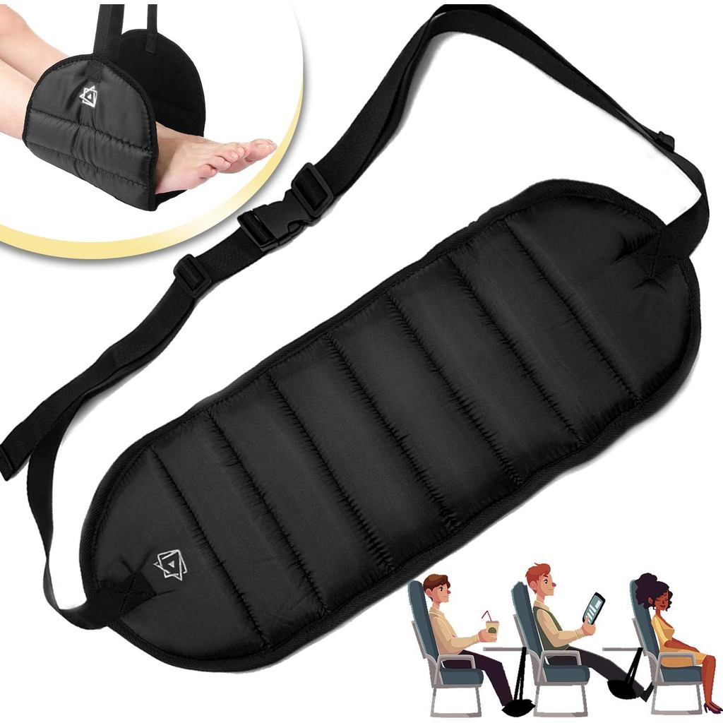 ZOKLU Foot Rest Airplane Travel Footrest - Flight Leg Hammock Hanger Sling to Anti Back, Leg, Knee, 