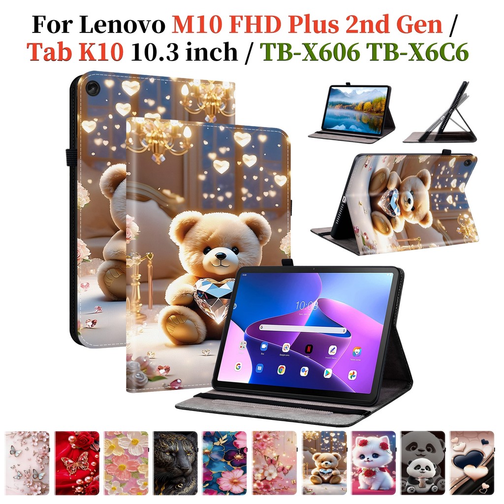 สําหรับ Lenovo Tab M10 FHD Plus 2nd Gen K10 10.3 คุณภาพสูงฝาครอบ TB-X606 X606F X606X X606V X6C6L X6C