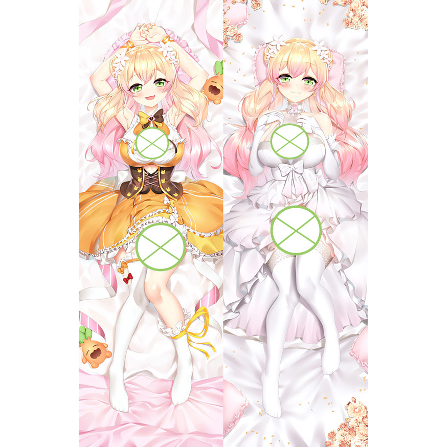 Dakimakura อะนิเมะ Hololive Peach Ringtone พิมพ์สองด้านขนาดชีวิตหมอน