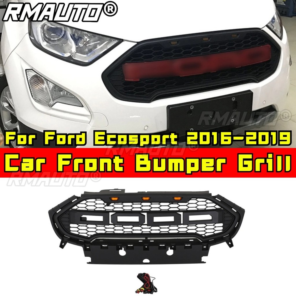 สําหรับ Ford Ecosport 2016-2019 รถกันชนหน้าย่าง Racing Grills รถ Grille Body Kit รถอุปกรณ์เสริม