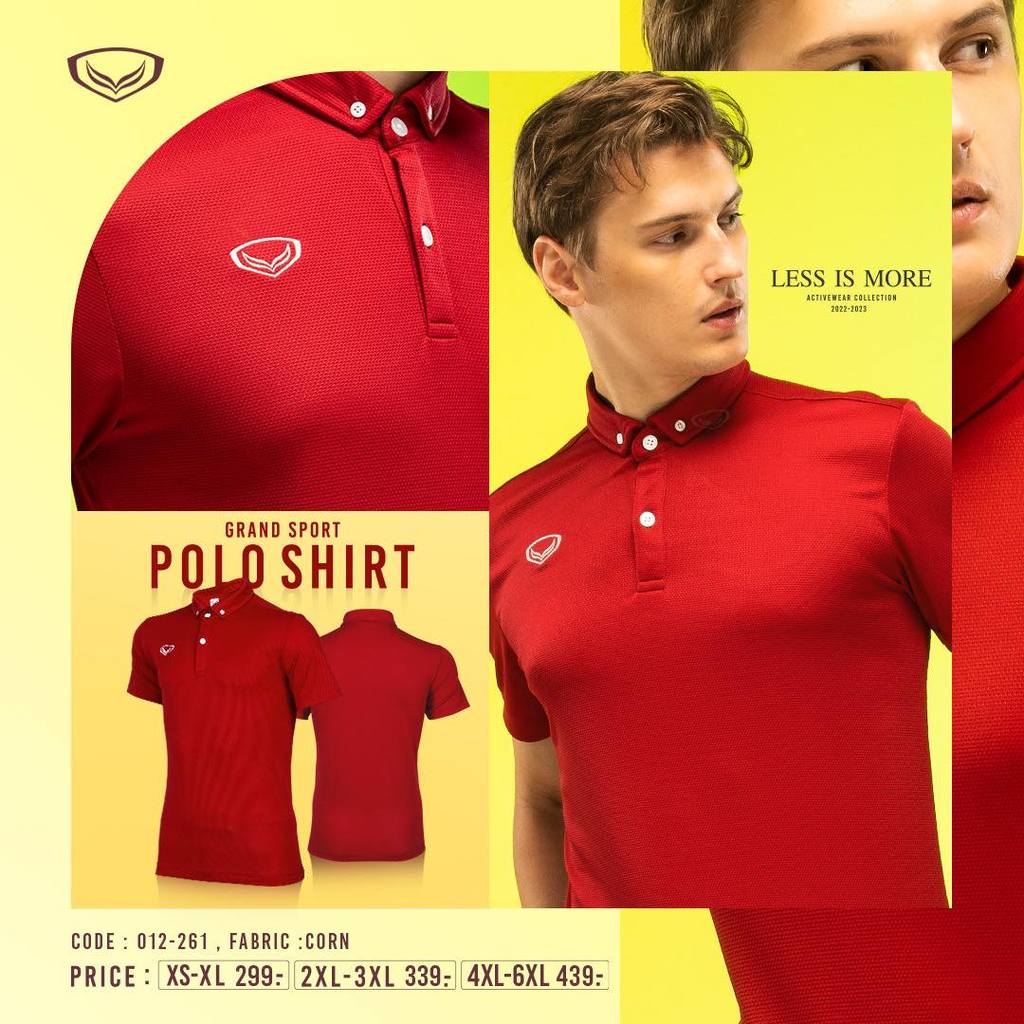 Grand Sport: Plain Color Polo Shirt. Code: 012261 1/25