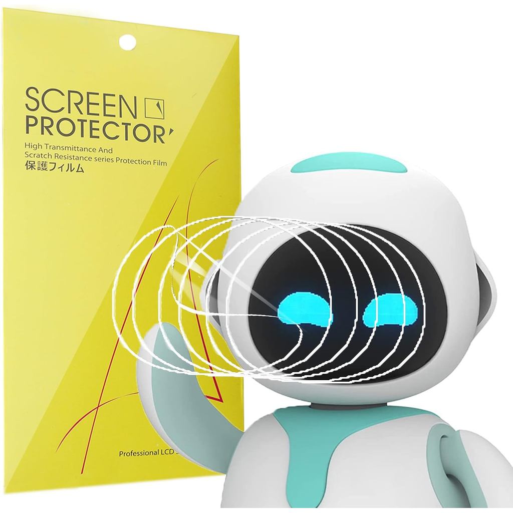 Lamshaw Compatible for Eilik Robot Pets Screen Protector, [6 Pack] Full Coverage TPU Clear Film Comp