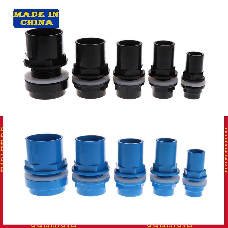 HIK Aquarium Water Connector อะแดปเตอร์ PVC Joint ปลาสําหรับถังกรองอุปกรณ์เสริมท่อท่อซิลิโคนซีล Ri